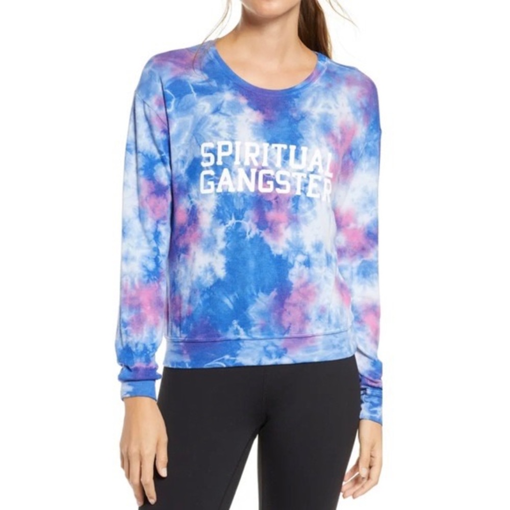 Lightweight Spiritual Gangster Savanna Tie Dye Pullover Size Small (Sm)
